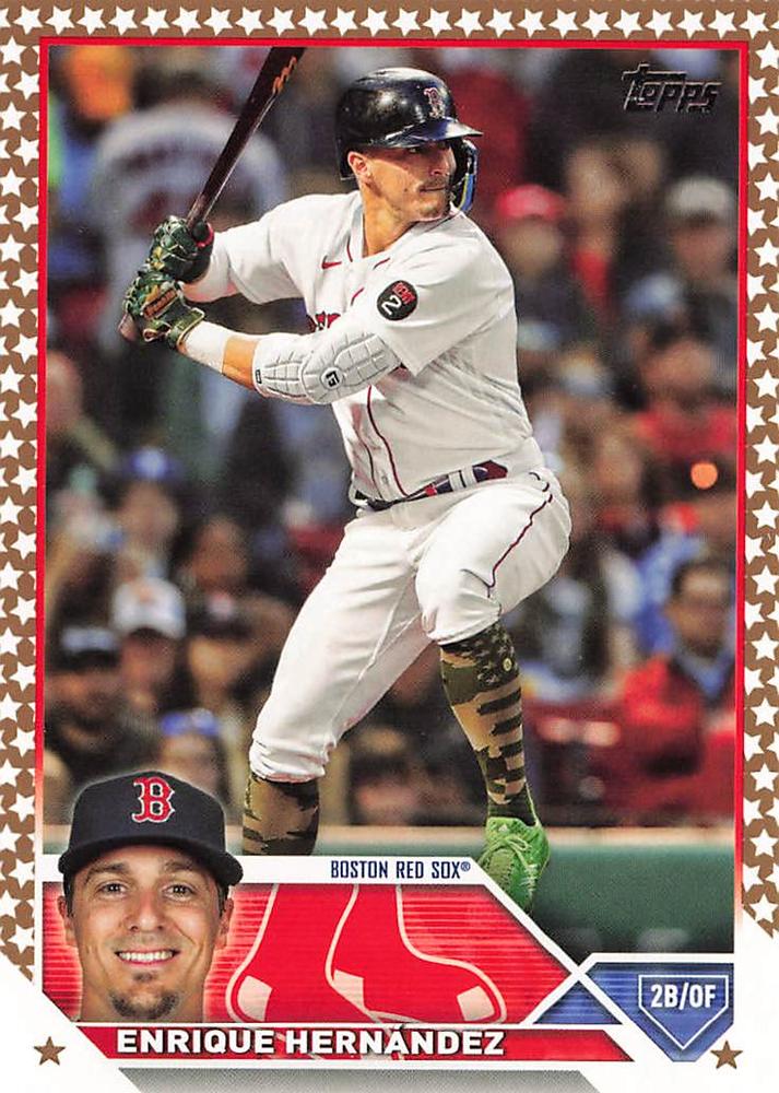 2023 Topps Gold Star Gold Star Enrique Hernández #497 Boston Red Sox