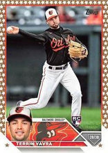 Load image into Gallery viewer, 2023 Topps Gold Star Gold Star Terrin Vavra RC #524 Baltimore Orioles
