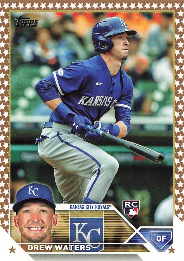 2023 Topps Gold Star Gold Star Drew Waters RC #543 Kansas City Royals