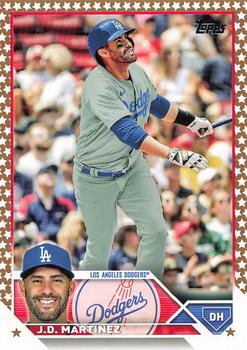 2023 Topps Gold Star Gold Star J.D. Martinez #544 Los Angeles Dodgers