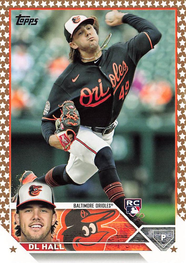 2023 Topps Gold Star Gold Star DL Hall RC #547 Baltimore Orioles
