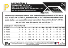 Load image into Gallery viewer, 2023 Topps Gold Star Gold Star David Bednar #553 Pittsburgh Pirates
