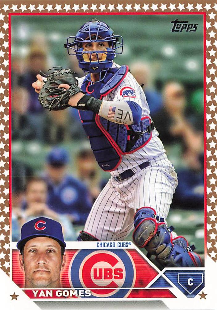 2023 Topps Gold Star Gold Star Yan Gomes #569 Chicago Cubs