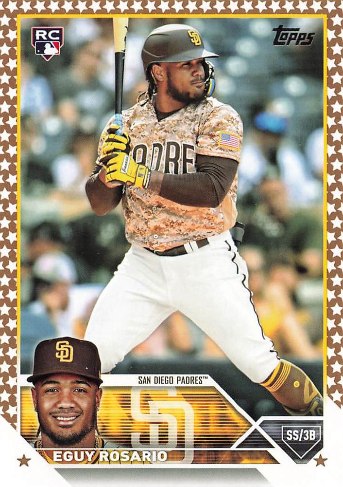 2023 Topps Gold Star Gold Star Eguy Rosario RC #576 San Diego Padres