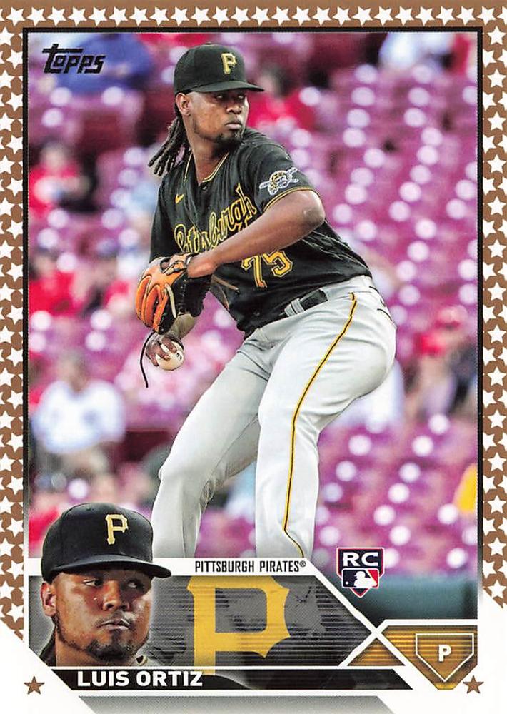 2023 Topps Gold Star Gold Star Luis Ortiz RC #582 Pittsburgh Pirates