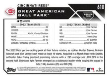 Load image into Gallery viewer, 2023 Topps Gold Star Gold Star Cincinnati Reds Team Card 610 Cincinnati Reds
