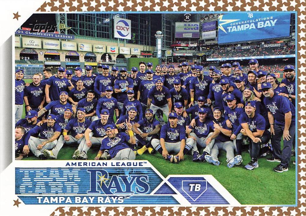 2023 Topps Gold Star Gold Star Tampa Bay Rays Team Card 623 Tampa Bay Rays