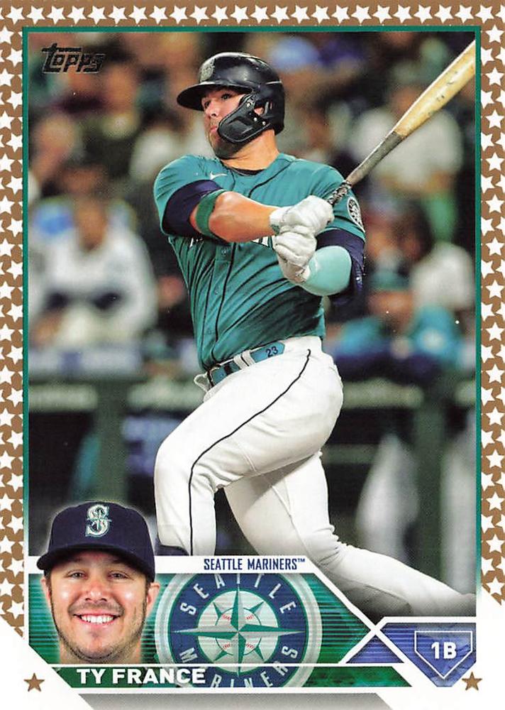 2023 Topps Gold Star Gold Star Ty France #626 Seattle Mariners