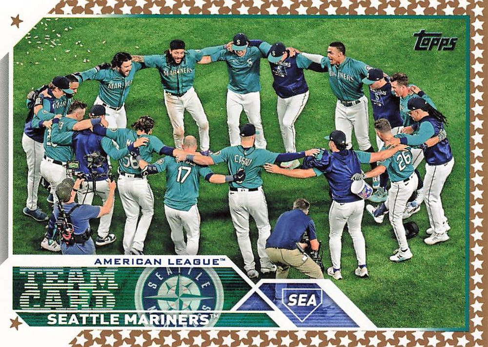 2023 Topps Gold Star Gold Star Seattle Mariners Team Card 627 Seattle Mariners