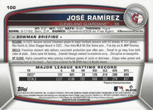 Load image into Gallery viewer, 2023 Bowman Chrome José Ramírez #100 Cleveland Guardians
