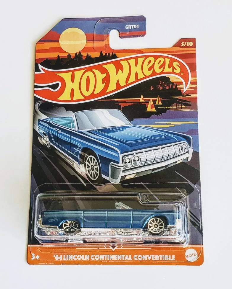 Hot Wheels 2021 Convertible Series 5 of 10 - 1964 Lincoln Continental Convertible Blue GRT12