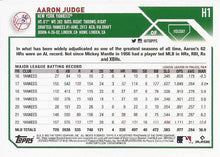 Load image into Gallery viewer, 2023 Topps Holiday Aaron Judge H1 New York Yankees
