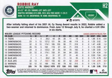 Load image into Gallery viewer, 2023 Topps Holiday Robbie Ray H2 Seattle Mariners
