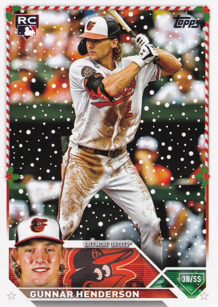 2023 Topps Holiday Gunnar Henderson RC H4 Baltimore Orioles