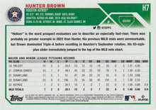 Load image into Gallery viewer, 2023 Topps Holiday Hunter Brown RC H7 Houston Astros
