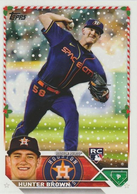 2023 Topps Holiday Hunter Brown RC H7 Houston Astros