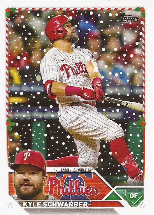 2023 Topps Holiday Kyle Schwarber H9 Philadelphia Phillies