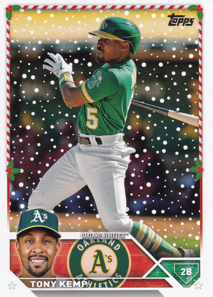 2023 Topps Holiday Tony Kemp H12 Oakland Athletics