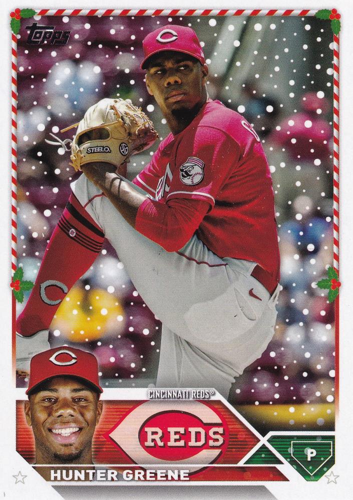 2023 Topps Holiday Hunter Greene H13 Cincinnati Reds