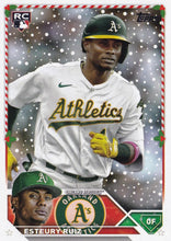 Load image into Gallery viewer, 2023 Topps Holiday Esteury Ruiz RC H15 Oakland Athletics
