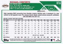 Load image into Gallery viewer, 2023 Topps Holiday Michael Conforto H16 San Francisco Giants
