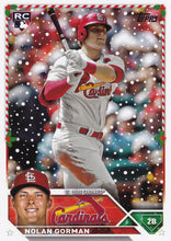Load image into Gallery viewer, 2023 Topps Holiday Nolan Gorman RC H18 St. Louis Cardinals

