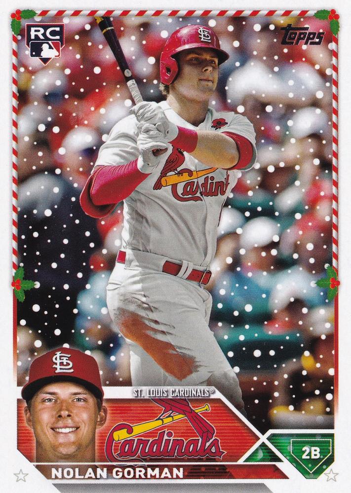 2023 Topps Holiday Nolan Gorman RC H18 St. Louis Cardinals