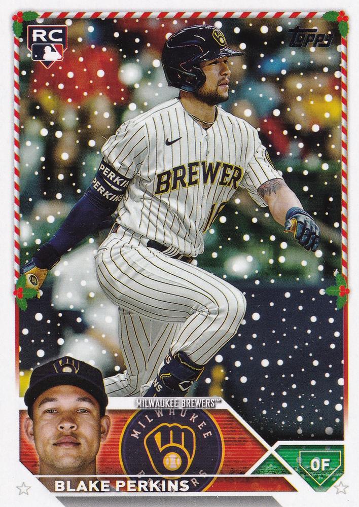 2023 Topps Holiday Blake Perkins RC H19 Milwaukee Brewers