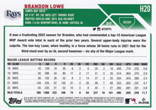Load image into Gallery viewer, 2023 Topps Holiday Brandon Lowe H20 Tampa Bay Rays
