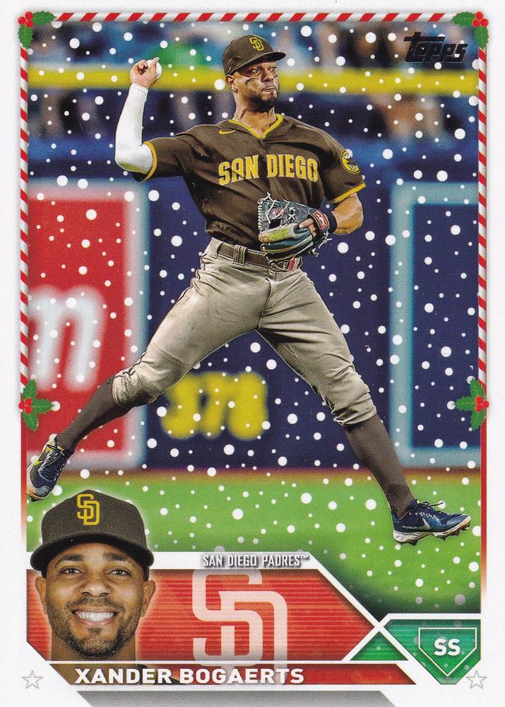 2023 Topps Holiday Xander Bogaerts H21 San Diego Padres