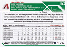Load image into Gallery viewer, 2023 Topps Holiday Zac Gallen H22 Arizona Diamondbacks
