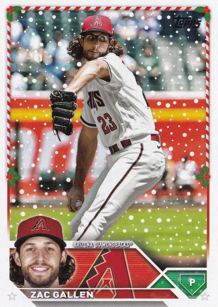 2023 Topps Holiday Zac Gallen H22 Arizona Diamondbacks