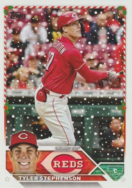 2023 Topps Holiday Tyler Stephenson H30 Cincinnati Reds