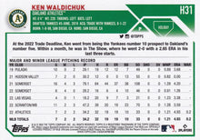 Load image into Gallery viewer, 2023 Topps Holiday Ken Waldichuk RC H31 Oakland Athletics
