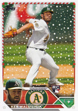 Load image into Gallery viewer, 2023 Topps Holiday Ken Waldichuk RC H31 Oakland Athletics
