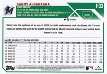 Load image into Gallery viewer, 2023 Topps Holiday Sandy Alcantara H33 Miami Marlins
