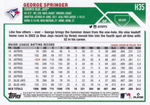 Load image into Gallery viewer, 2023 Topps Holiday George Springer H35 Toronto Blue Jays
