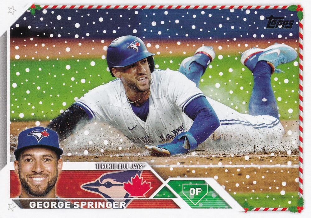 2023 Topps Holiday George Springer H35 Toronto Blue Jays