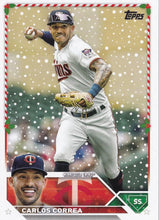 Load image into Gallery viewer, 2023 Topps Holiday Carlos Correa H36 Minnesota Twins
