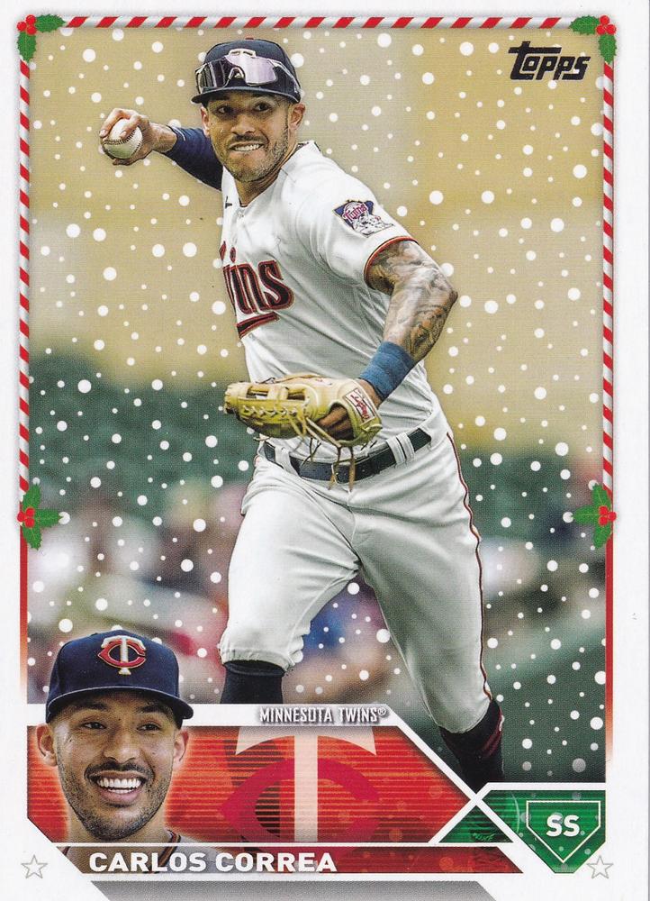 2023 Topps Holiday Carlos Correa H36 Minnesota Twins