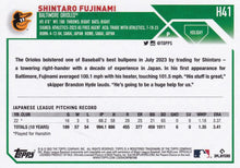 Load image into Gallery viewer, 2023 Topps Holiday Shintaro Fujinami RC H41 Baltimore Orioles
