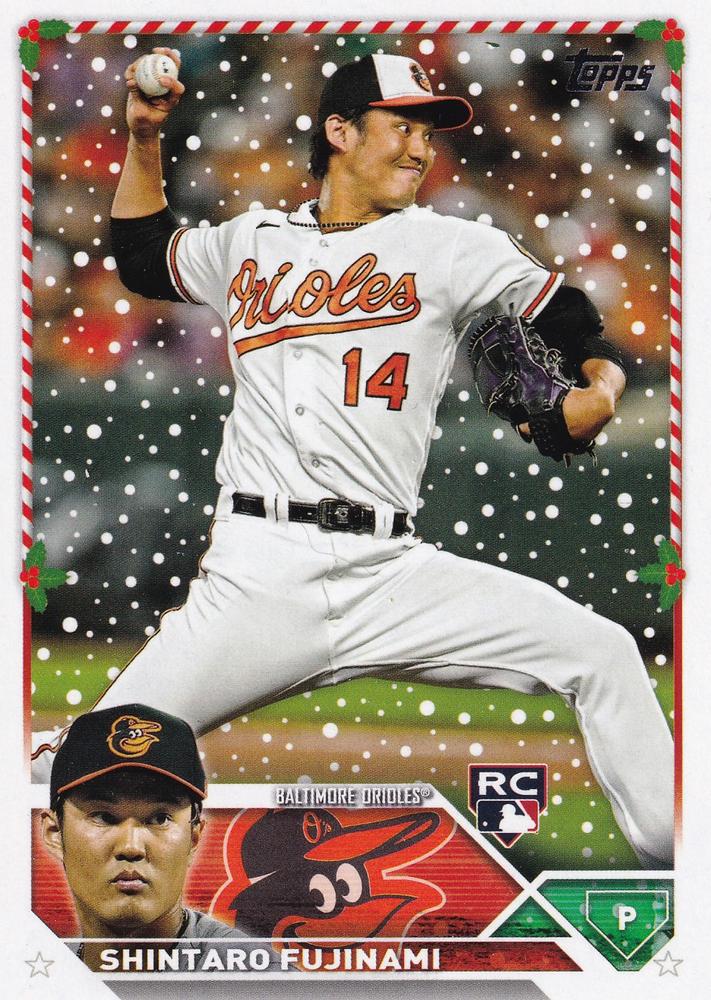 2023 Topps Holiday Shintaro Fujinami RC H41 Baltimore Orioles