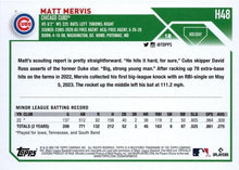 Load image into Gallery viewer, 2023 Topps Holiday Matt Mervis RC H48 Chicago Cubs
