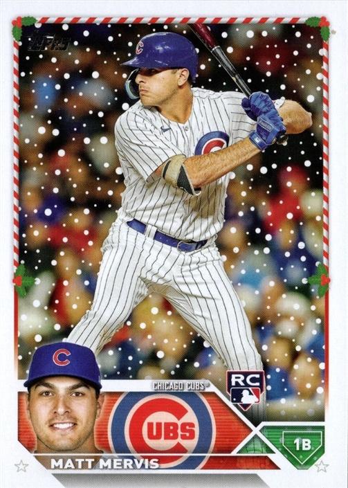 2023 Topps Holiday Matt Mervis RC H48 Chicago Cubs