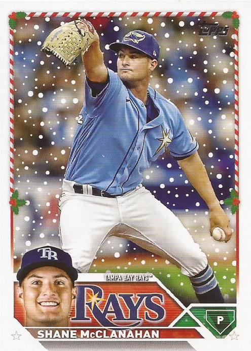 2023 Topps Holiday Shane McClanahan H51 Tampa Bay Rays