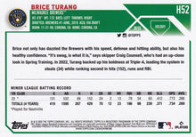 Load image into Gallery viewer, 2023 Topps Holiday Brice Turang RC H52 Milwaukee Brewers
