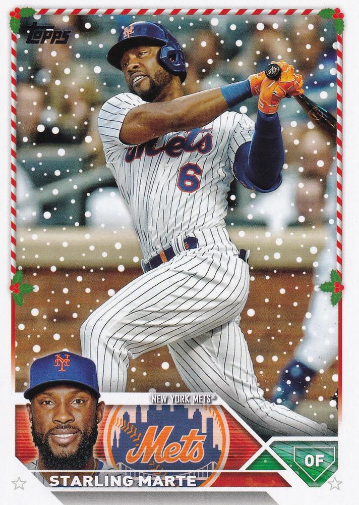 2023 Topps Holiday Starling Marte H53 New York Mets