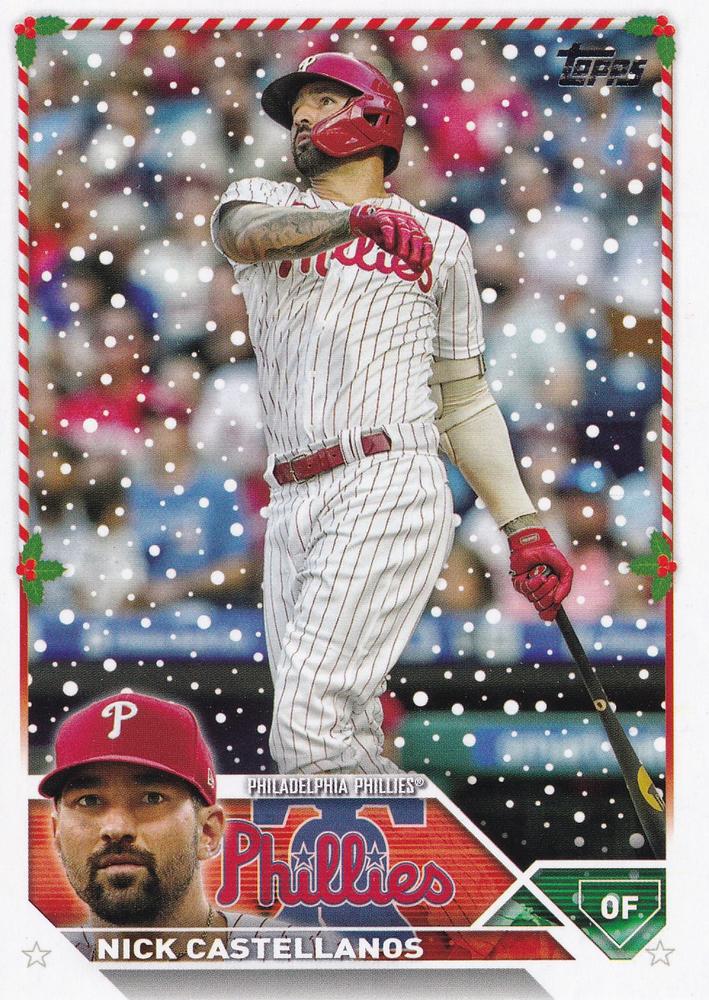 2023 Topps Holiday Nick Castellanos H55 Philadelphia Phillies