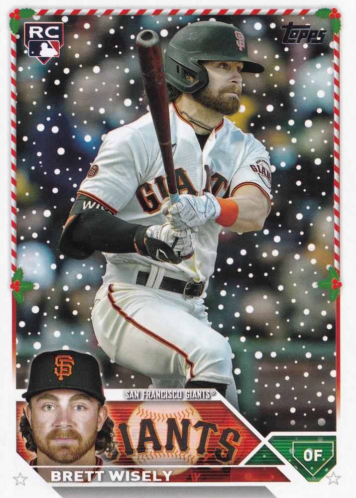 2023 Topps Holiday Brett Wisely RC H56 San Francisco Giants