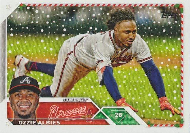 2023 Topps Holiday Ozzie Albies H58 Atlanta Braves